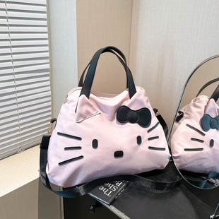 Large-Capacity Satchel Short-Distance Travel Bag Kt Business Trip Luggage Bag Hello Kitty Casual Shoulder Bag Cartoon Tote Bag for Women