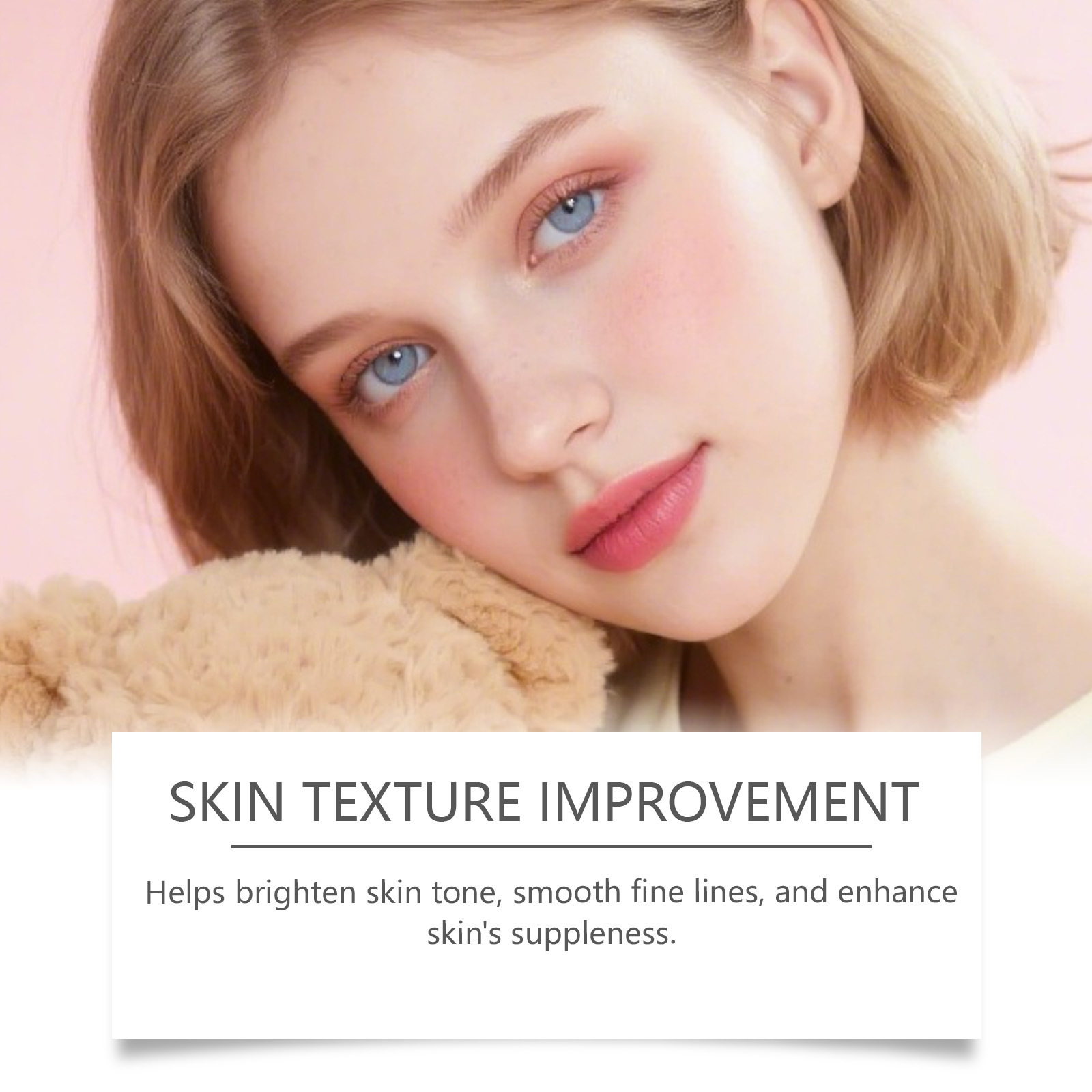 VIARELINE Glycolic Quatine Limpieza suave para la piel facial, limpieza de los poros, refrescante y brillante, almohadilla humectante