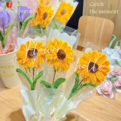 扭扭棒创意花束（满16个送桶）节日送人礼品仿真扭扭棒花束