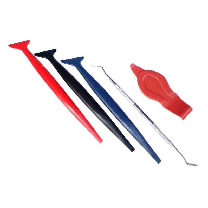 Многофункциональный скребок для оклейки авто пленкой с эффектом изменения цвета, для обрезки кромок и создания пазов