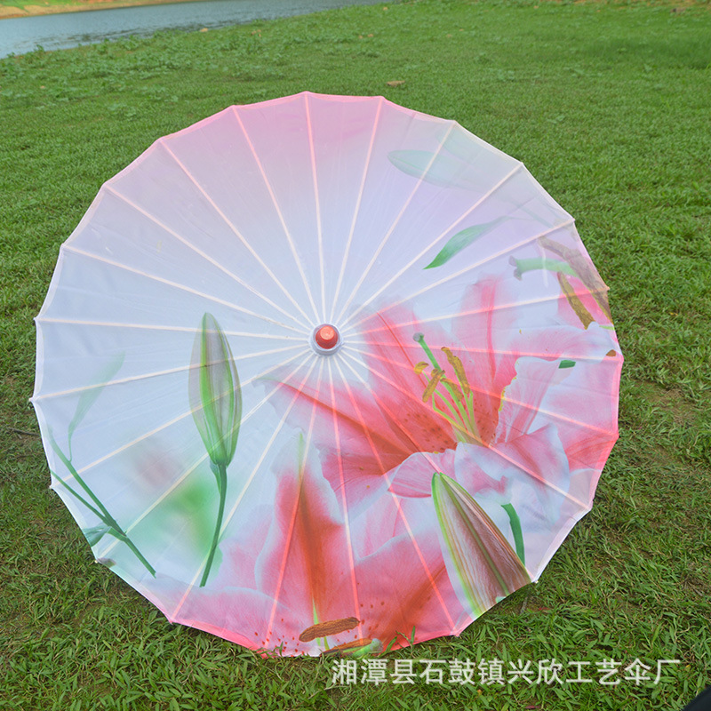 Paraguas de papel engrasado impermeable paraguas artesanal para niños paraguas decorativo antiguo accesorios de fotografía al aire libre impresión paraguas de baile al por mayor