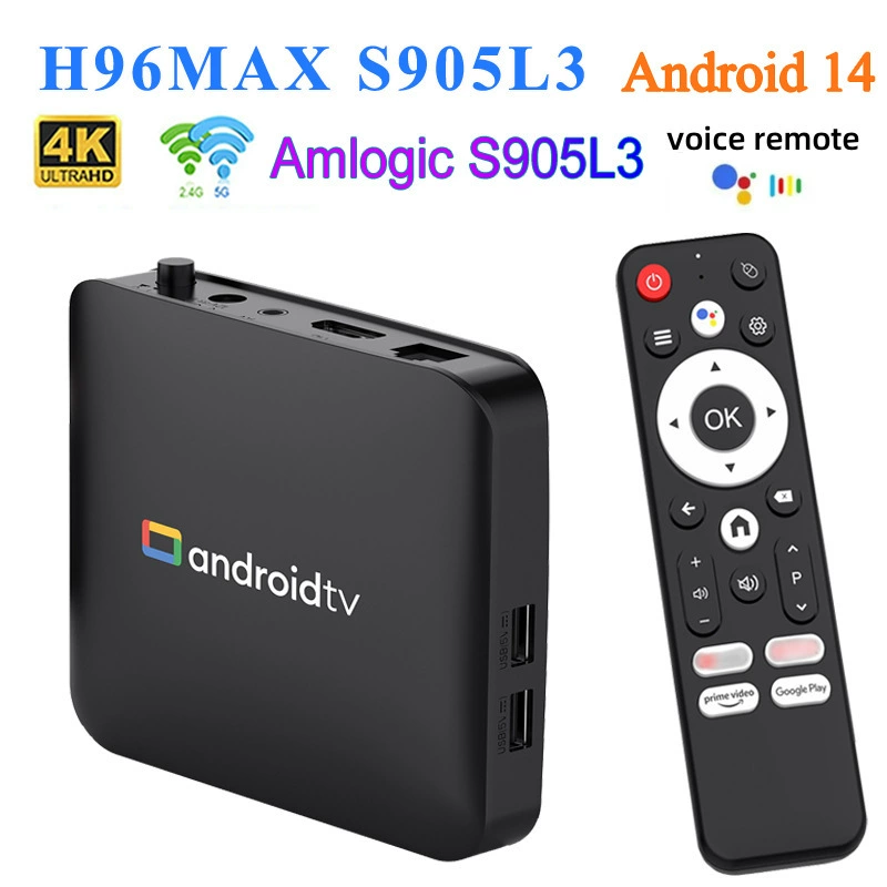 Иностранная торговля H96MaxS905L3 сет-top бокс Android 14 Bluetooth HD 5G WiFi ТВ-бокс заводской товар