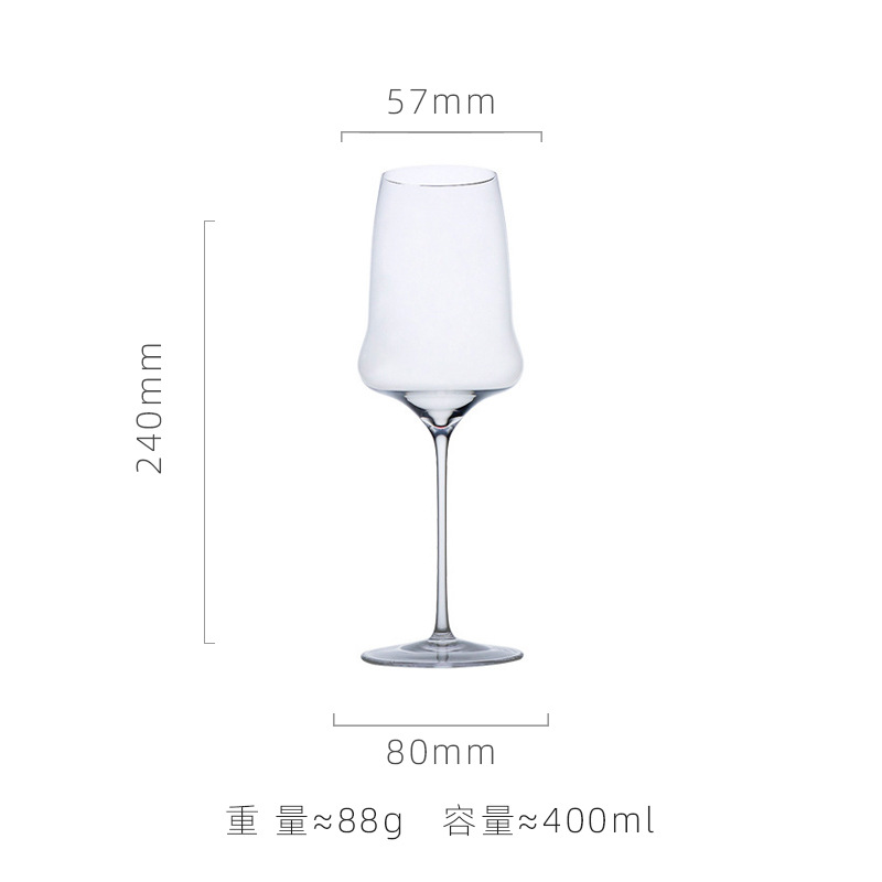 Transparent wineglass