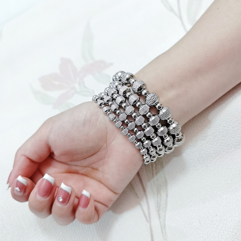 22g Weight 304 Stainless Steel Pendant Material Bracelets Classification 304 Stainless Steel Chain Material 1 Piece Quantity Holiday, Daily Occasion 304 Stainless Steel Material Geometric Pattern Unisex Gender Plating Design Basic, Modern Style, Classic Style Style Basic Modern Style Classic Style Geometric 304 Stainless Steel Bracelets In Bulk 3