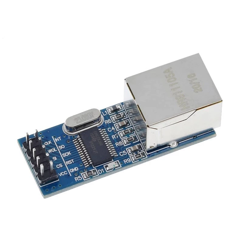 Сетевой модуль ENC28J60, интерфейс SPI, Ethernet для микроконтроллера, модуль расширения