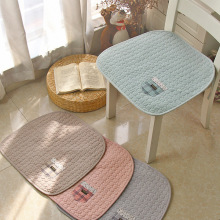 四季纯棉透气椅子垫全棉餐椅垫学生椅子坐垫薄座垫防滑坐垫可机洗