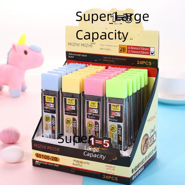 Factory wholesale resin activity lead student large capacity activity lead pen replacement core is not easy to break