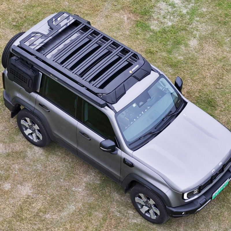 Beijing BJ40 roof rack side ladder schoolbag side account explorer car modified aluminum alloy roof platform