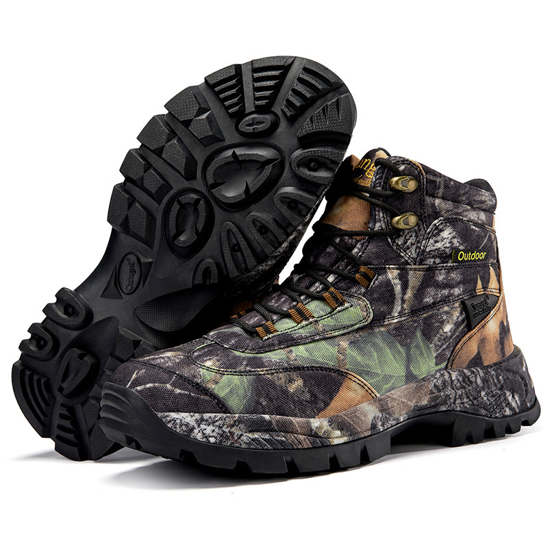 Men's Outdoor plus size Foreign Trade Camouflage Military Boots Non-slip Wear-resistant Waterproof Hidden Hiking Hunting Boots Men's Outdoor plus size Foreign Trade Camouflage Military Boots Non-slip Wear-resistant Waterproof Hidden Hiking Hunting Boots