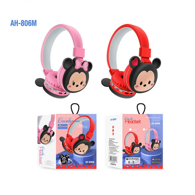 AH-806 Bluetooth гарнитура беспроводной мультяшный Kulomi Stichi Mario Bluetooth гарнитура оптом