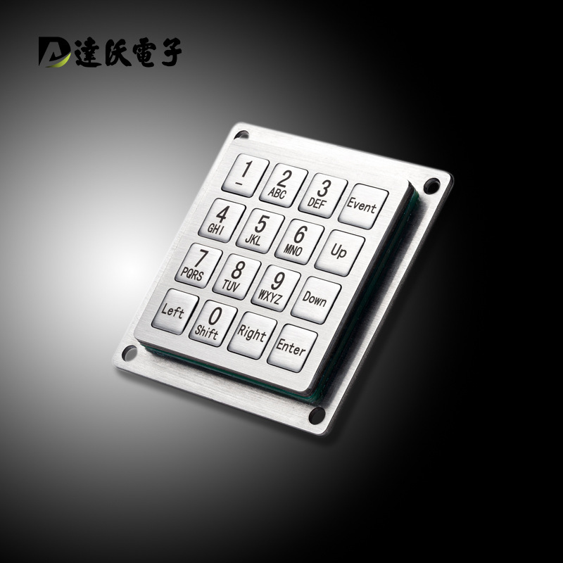 达沃D-8291工控设备 4*4矩正电路小键盘 应用于访客机门禁机