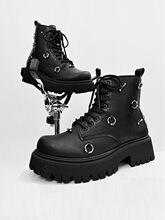 O 11171 Men's Leather High Top Boots ��ɫ����ѥ �羳ŷ��