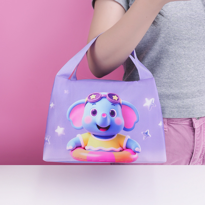 Nuevo juego de moda lindo bolsa de aislamiento térmico bolsa de almuerzo portátil bolsa de almuerzo para niños de la escuela primaria bolsa de almuerzo bolsa de almuerzo caja de almuerzo
