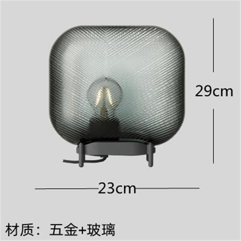 クリエイティブデザイン北欧シンプルで豪華な電気スタンド寝室ベッドヘッドランプ感リビング装飾ガラス|undefined