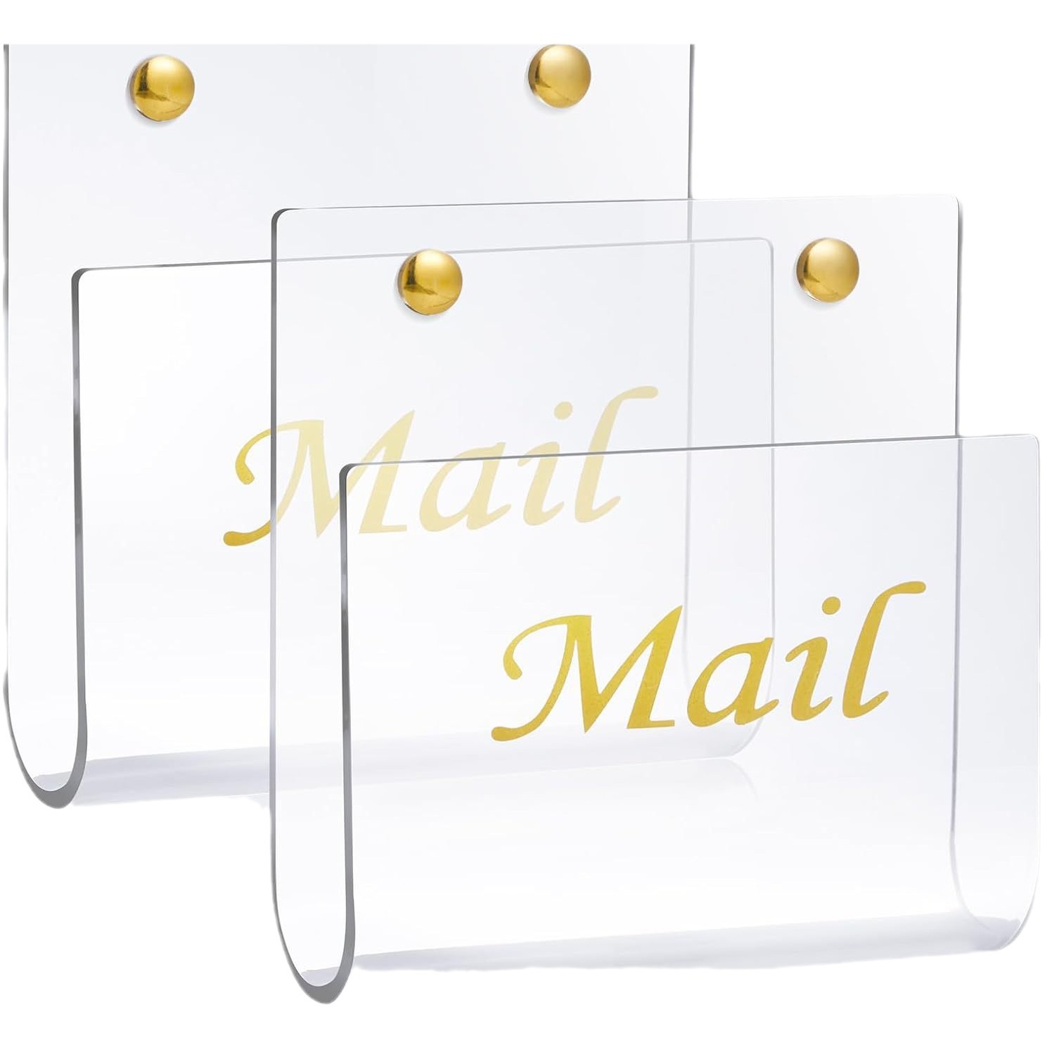 亚克力信夹透明邮件整理器 邮件分类器壁挂式 悬挂信件整理器