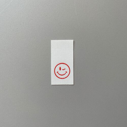 New fashion letters white screen offset printing label clothing accessories patch sticker DIY cloth label washable label