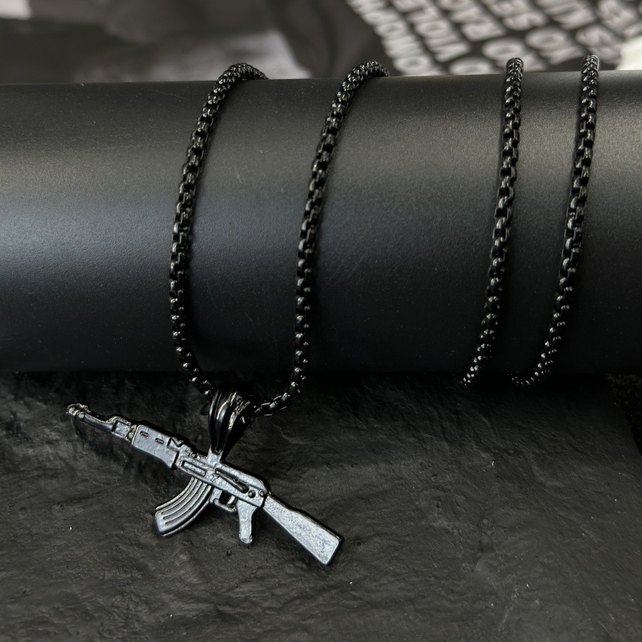 Ak47 Gun Pendant Necklace Fashion Jewelry For Men And Women_voghion.com
