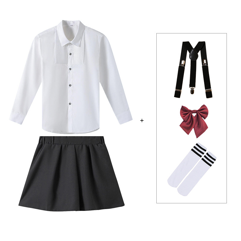 Nuevo uniforme escolar de jardín de infantes para niños foto de graduación 61 uniforme de rendimiento de coro uniforme de clase de estudiante de escuela primaria traje de falda de Liga