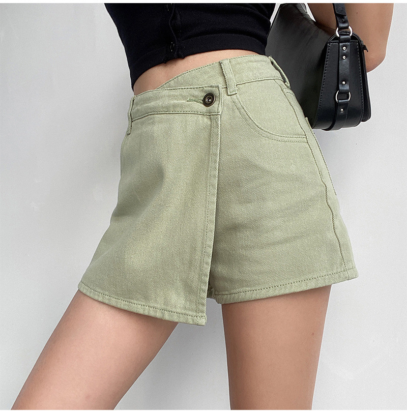 Women's Daily Streetwear Solid Color Shorts Washed Jeans display picture 8