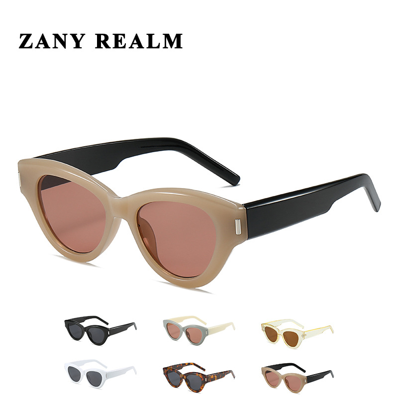 Nuevo retro gato ojo personalidad diseñador gafas de sol neto frijol rojo mismo estilo americano gafas de sol fabricante en stock