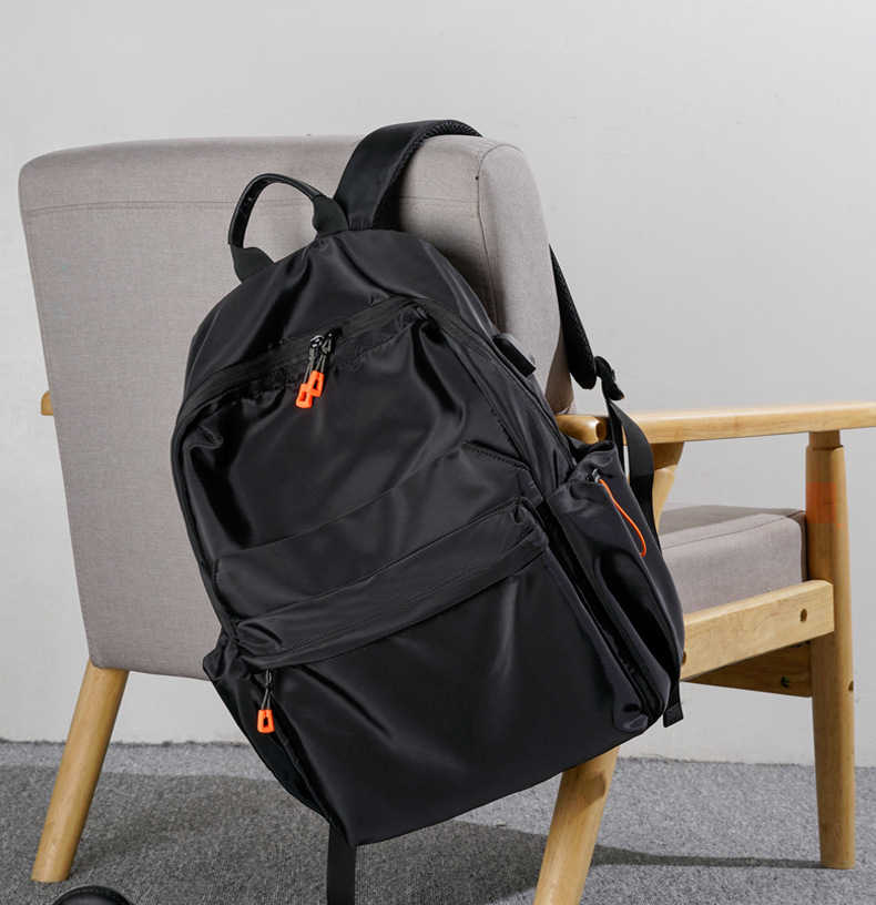 New Men's Backpack USB Charging Student Backpack Outdoor Backpack Multifunctional Anti-theft Bag Junior High School Student Backpack_voghion.com