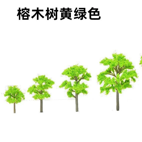 Banyan TYN красная и зеленая Смешанная Цветовая серия ремесло маленькая модель дерева фон дерево детская игрушка домик Модель песочного лотка