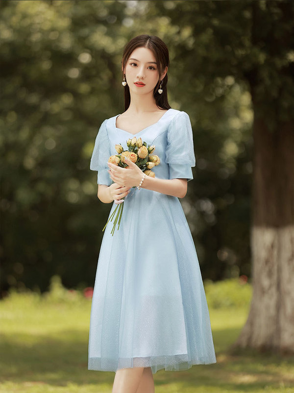 Evening Dress for Women 2025 New Summer Dress Accessible Luxury Niche Banquet Small Bridesmaid Dress Daily Elegant