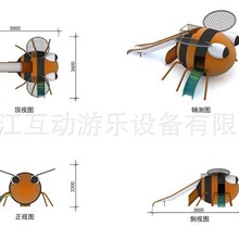 蜜蜂滑梯景区小区湿地产配套蜜蜂滑梯口袋公园蜜蜂攀爬幼儿园蜜蜂