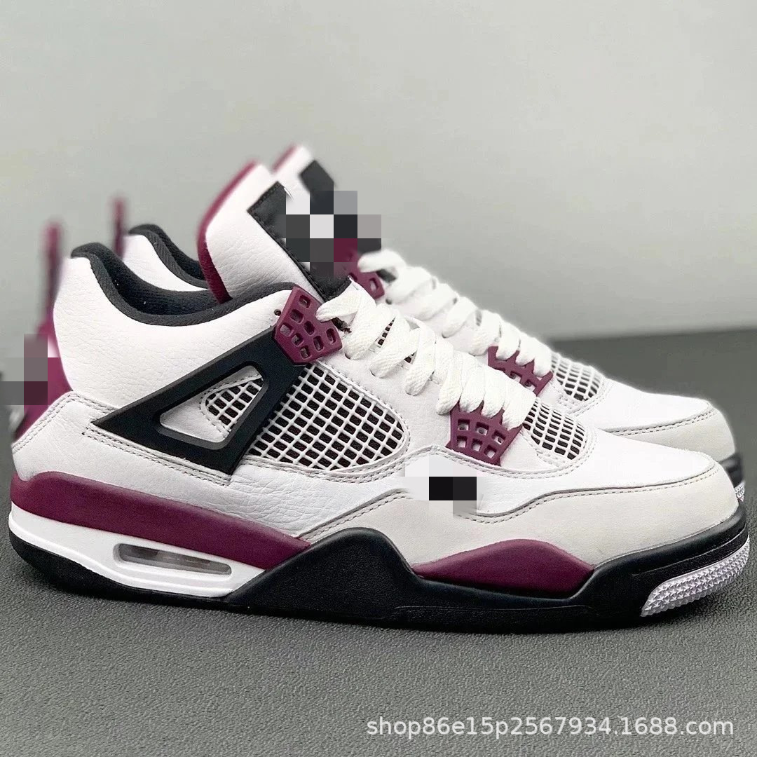 Zapatillas de Baloncesto Deportivas AJ4, Cuero y Caucho, Transpirable y Antideslizante, para Deporte y Ocio