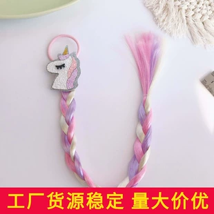 Детская wig с хвостиком, игрушка, единорог