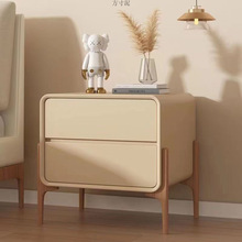 免安装床头柜卧室家用轻奢极简多功能家居床边柜奶油风储物柜工厂