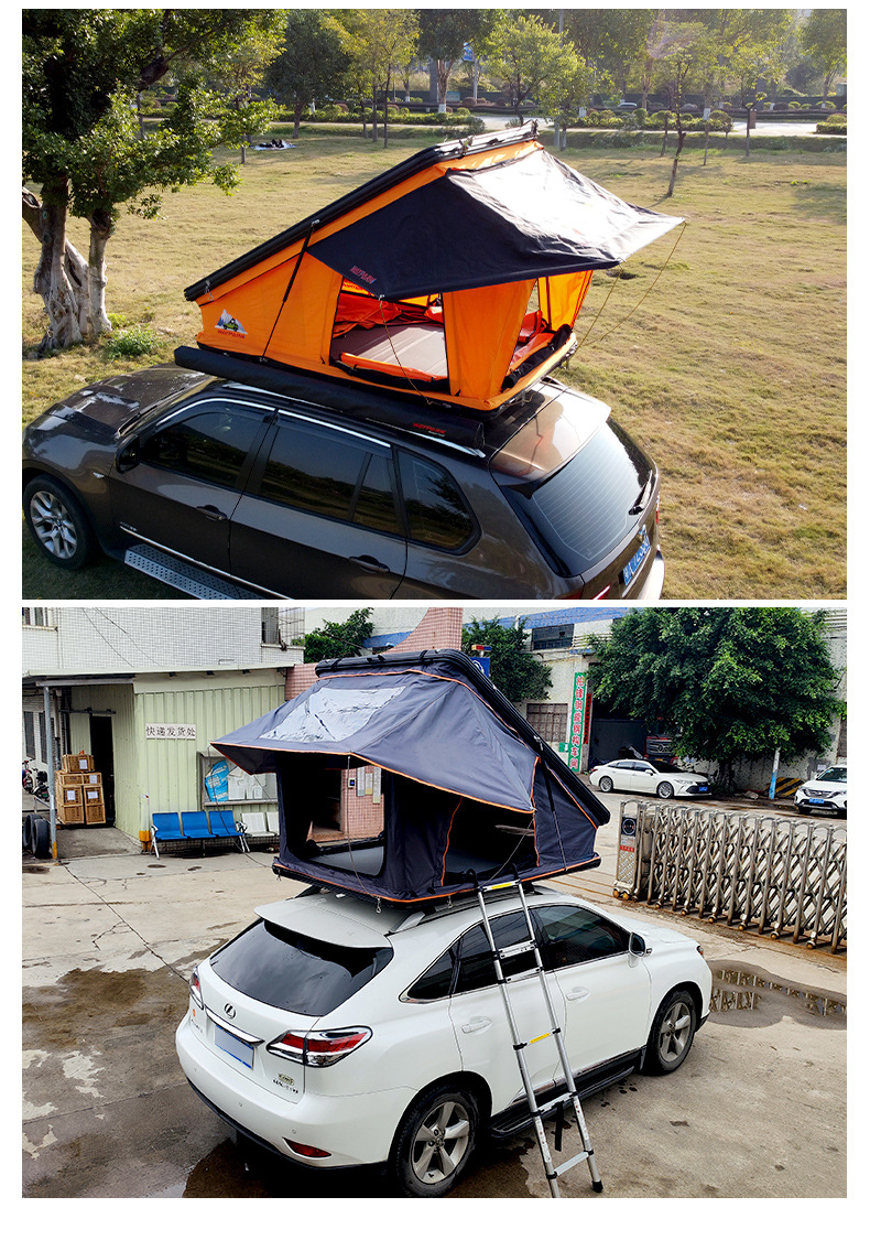 Weipai Aluminum Alloy Triangular Roof Tent Hydraulic Automatic Car-Mounted Tent Outdoor Self-Driving Travel Roof Tent