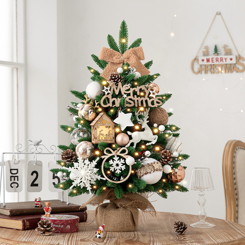 Hong Kong Heng escritorio mini árbol de Navidad decoración hogar 45/60/90cm conjunto árbol pequeño Navidad decoraciones