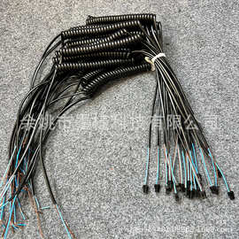 厂家直供汽车连接线2*0.5平弹簧线带3.96端子插头弹簧线电源线