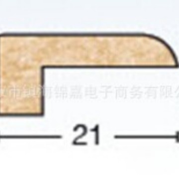 Rodapié de tablero de densidad media para exportación con acabado laminado, tira de borde en forma de T, tira de suelo de ajuste a presión, material de madera con forma cóncavo-convexa. image 3