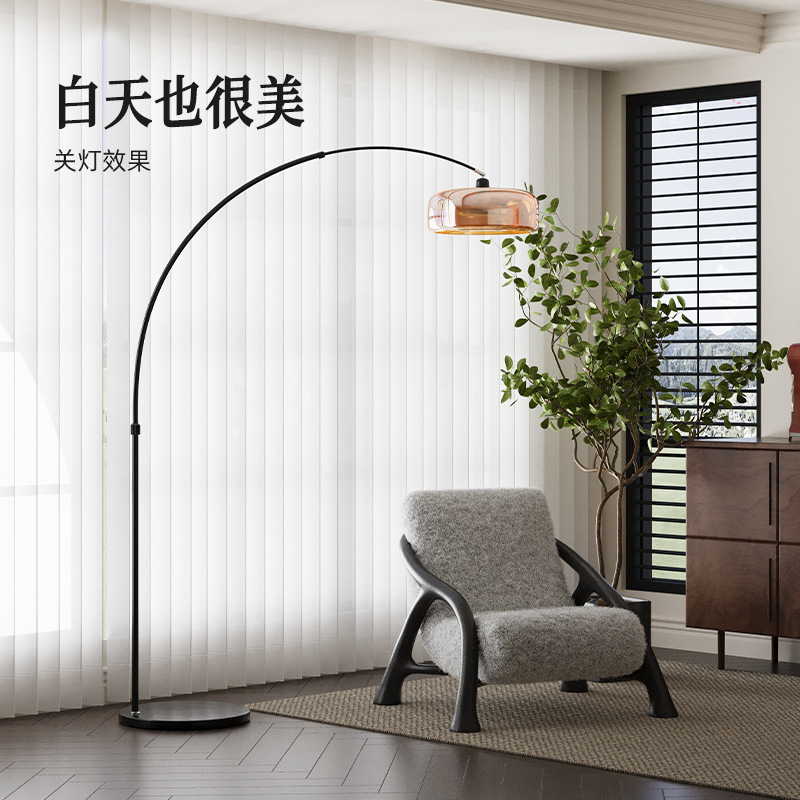 Brown Italian Light Luxury High-End Fishing Lamp Living Room Sofa High-Value Floor Lamp Decoration Atmosphere Bedroom Reading Brown Italian Light Luxury High-End Fishing Lamp Living Room Sofa High-Value Floor Lamp Decoration Atmosphere Bedroom Reading