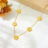 Golden pendant, necklace