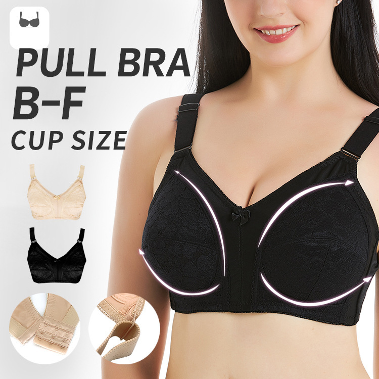 Factory Direct Sale Black Sexy Plus-Size Transparent Lace Underwire Adjustable Bra for Women B-F Cup, Extra Large Size Factory Direct Sale Black Sexy Plus-Size Transparent Lace Underwire Adjustable Bra for Women B-F Cup, Extra Large Size