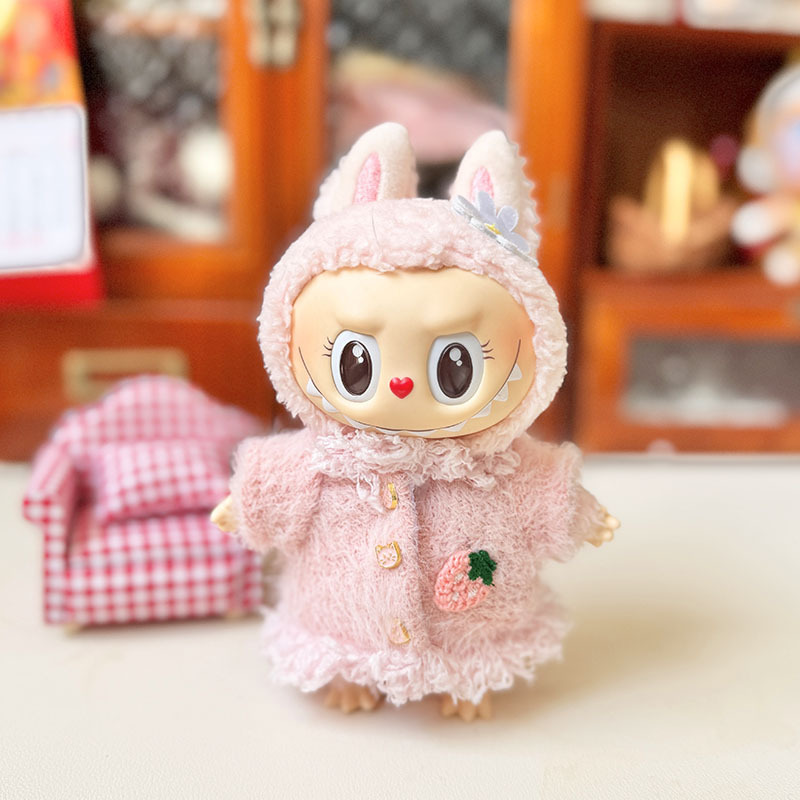 仅衣服] 一/二代La布布衣服挂件拉布布坐坐派对娃衣挂件草莓熊萌|undefined