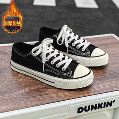 Winter New 1970s Classic Reissue Canvas Shoes Men Fleece Lined Ankle Boots Original Pink Student Shoes Cotton Shoes