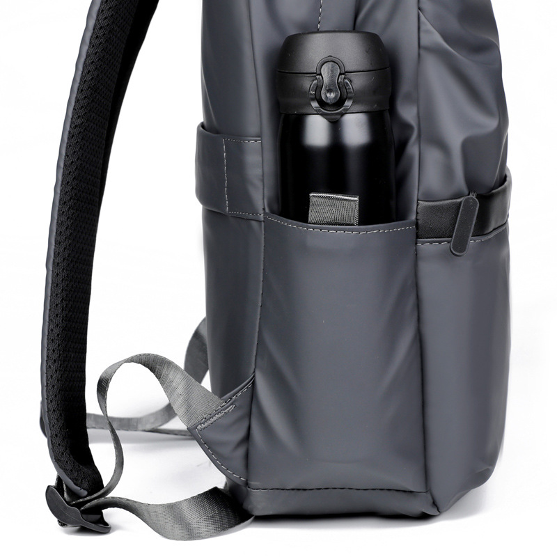 Mochila casual de los hombres de alta calidad mochila estudiante 2023 nueva película de cuero de 14 pulgadas mochila bolsa de ordenador al por mayor