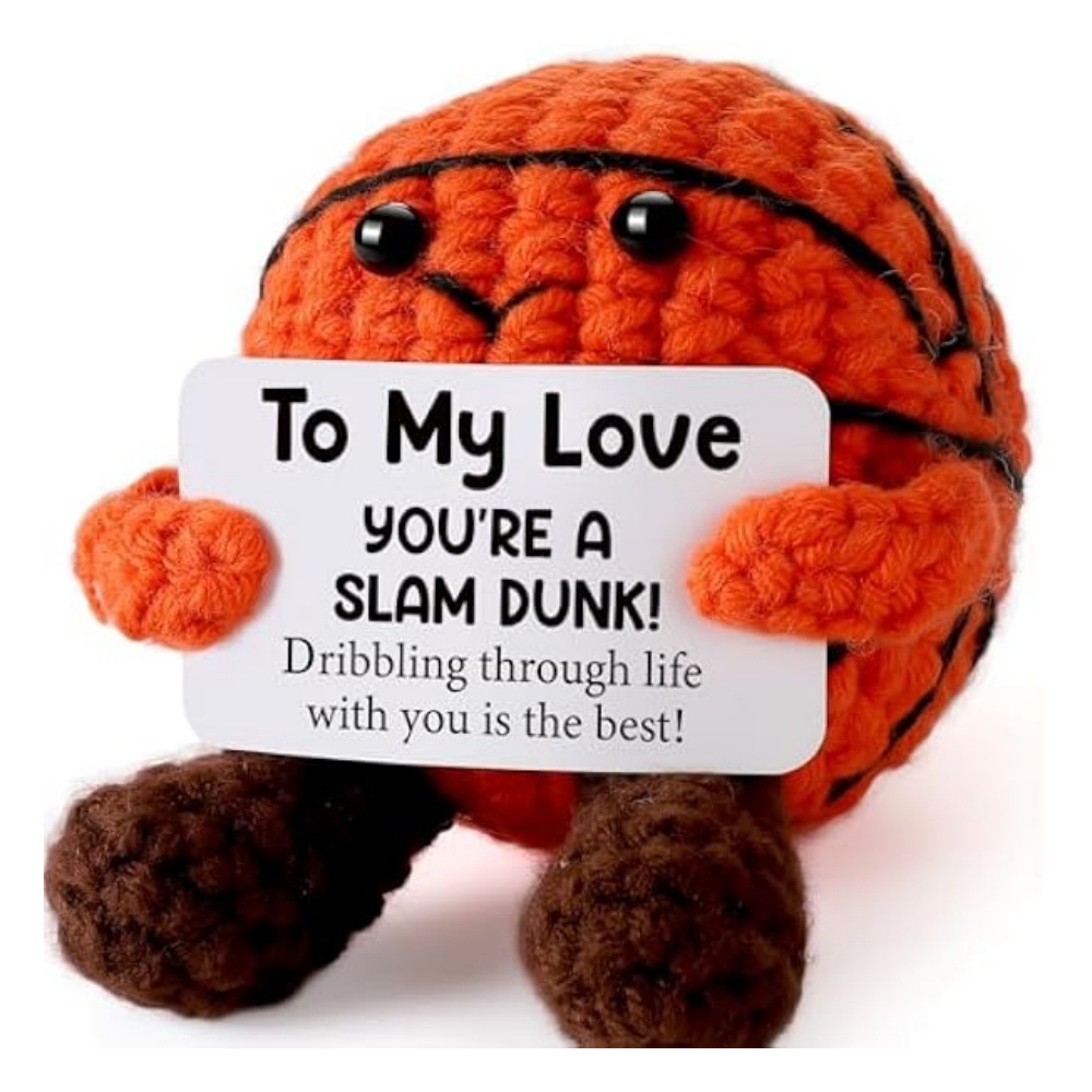 Nuevos productos transfronterizos de dos piernas de baloncesto animal positivo pingüino emoticon bolsa tejida a mano