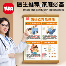 海姆立克急救法挂图婴儿一岁以上成人家用安全提示贴纸挂画