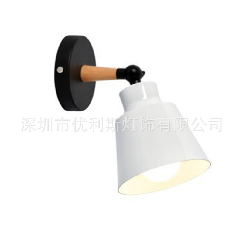 Lámpara de pared nórdica dormitorio lámpara de noche moderna minimalista comedor pasillo escaleras corredor estudio sala de estar macaron lámpara de pared