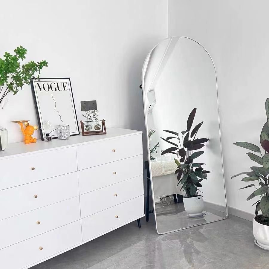 Espejo de cuerpo entero, espejo de suelo, dormitorio, tienda de ropa, espejo de prueba, espejo de vestimenta