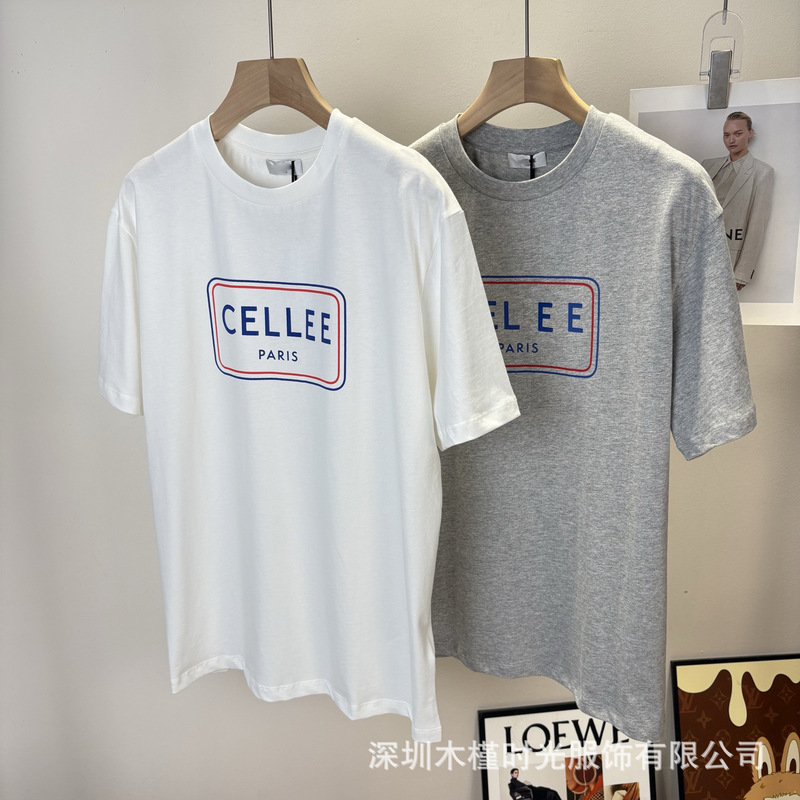 Shenzhen Nanyou High Edition Ce2026 Spring/Summer New Square Letter Print Round Neck Loose T-Shirt Unisex Shenzhen Nanyou High Edition Ce2026 Spring/Summer New Square Letter Print Round Neck Loose T-Shirt Unisex