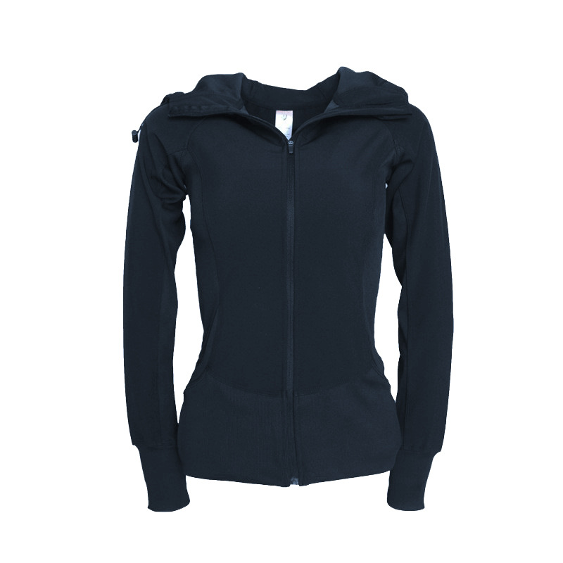 New Autumn and Winter Cardigan Hooded Yoga Slimming Sports Jacket Fitness Running Jacket Long-Sleeved Women