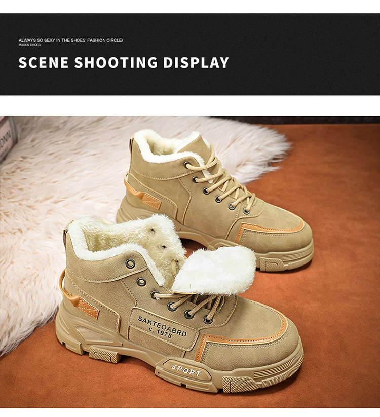 Stivali da uomo in cotone Martin, foderati in pile, caldi e di grandi dimensioni_voghion.com