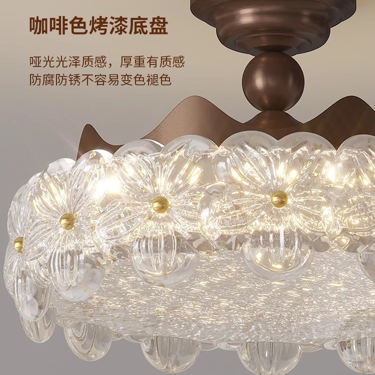 [Estrictamente seleccionado] Estilo de lujo ligero de protección ocular de techo medieval francés Creatividad artística minimalista Bauhinia 2025 nuevas lámparas