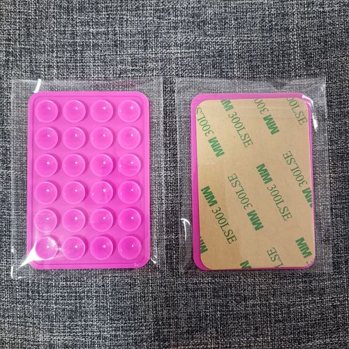 Thickened by 10g 24-particle square silicone suction cup for mobile phones, tablets, computers, cases, and covers, with LOGO silk-screening available